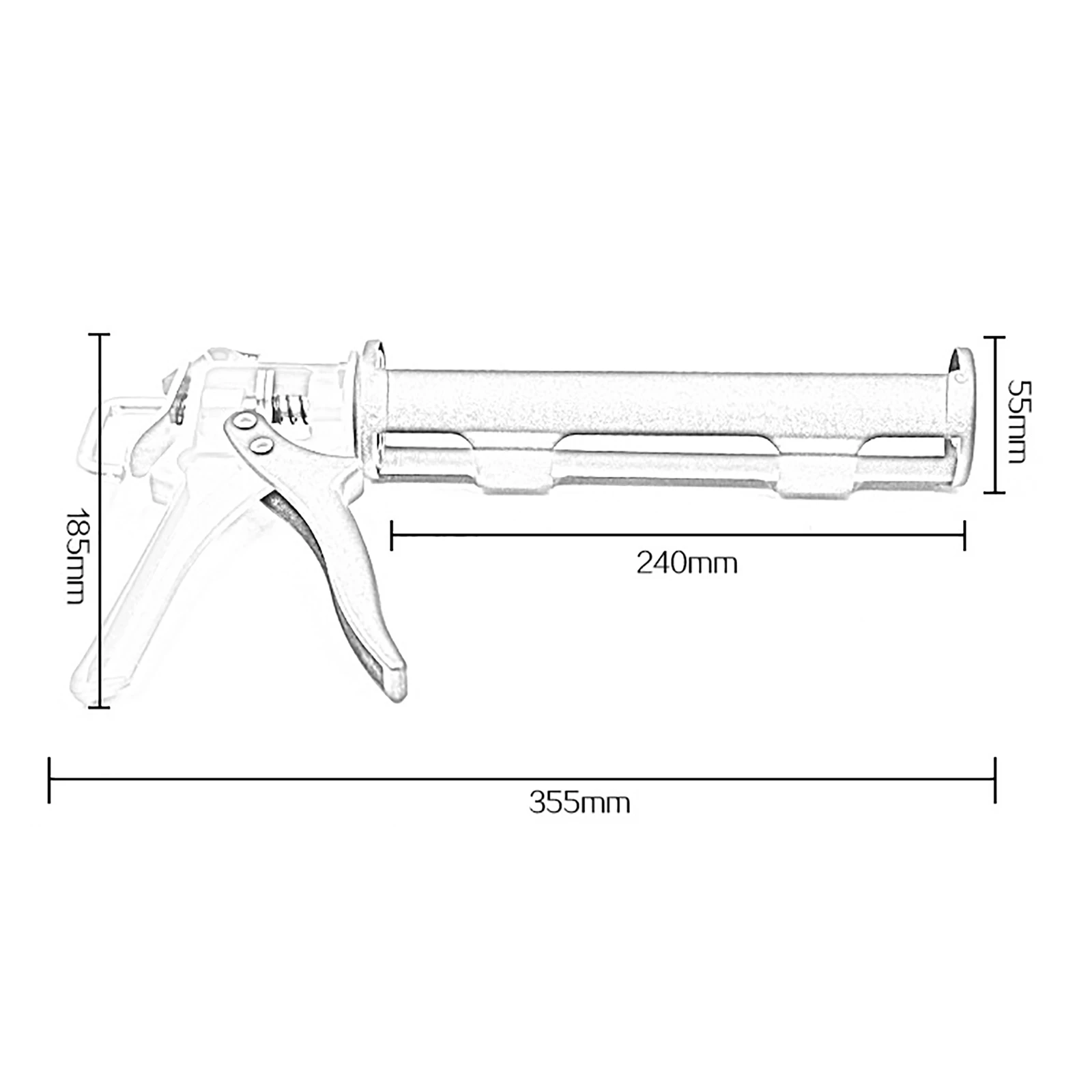 Caulking Gun Tool Kit Glass Glue Beauty Sewing Silicone Caulking Gun Multifunction Grout Scraper Tool For Home Doors Windows