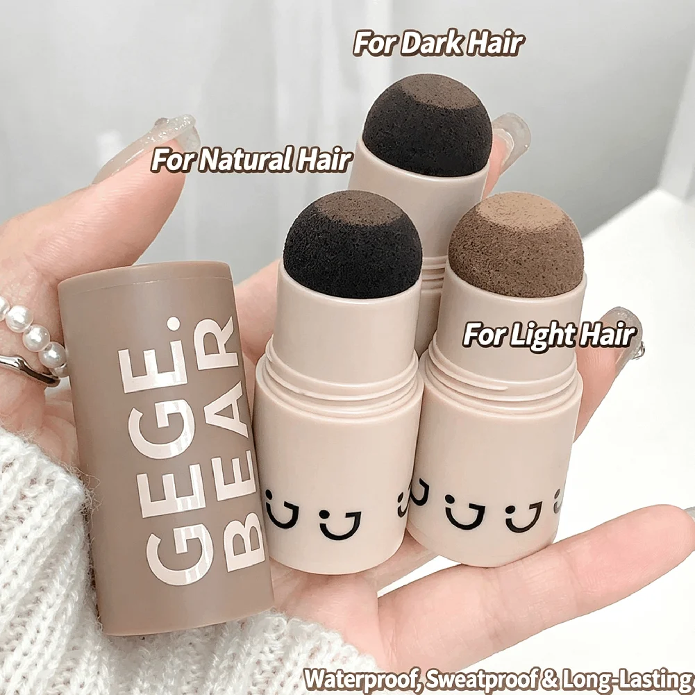 Gege Bear Hairline Shadow Stick Waterproof Sweat Proof Natural Cover Portable Hair Root Powder Fill Wide Hair Gaps Hairline