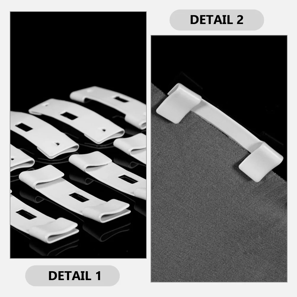 6pcs White Curtain Clips Vertical Blinds Repair Kit Iron Easy Installation Window Accessories Replacement Slats Blind