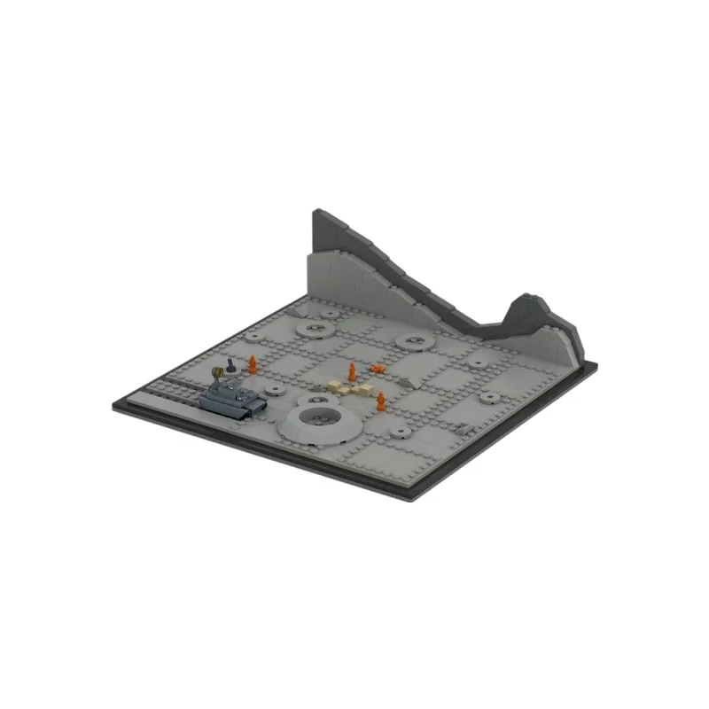

Moon Landing Base MOC Building Blocks Sci-fi Lunar Landing Site Model DIY Assembly Bricks for Collection and Desktop Display