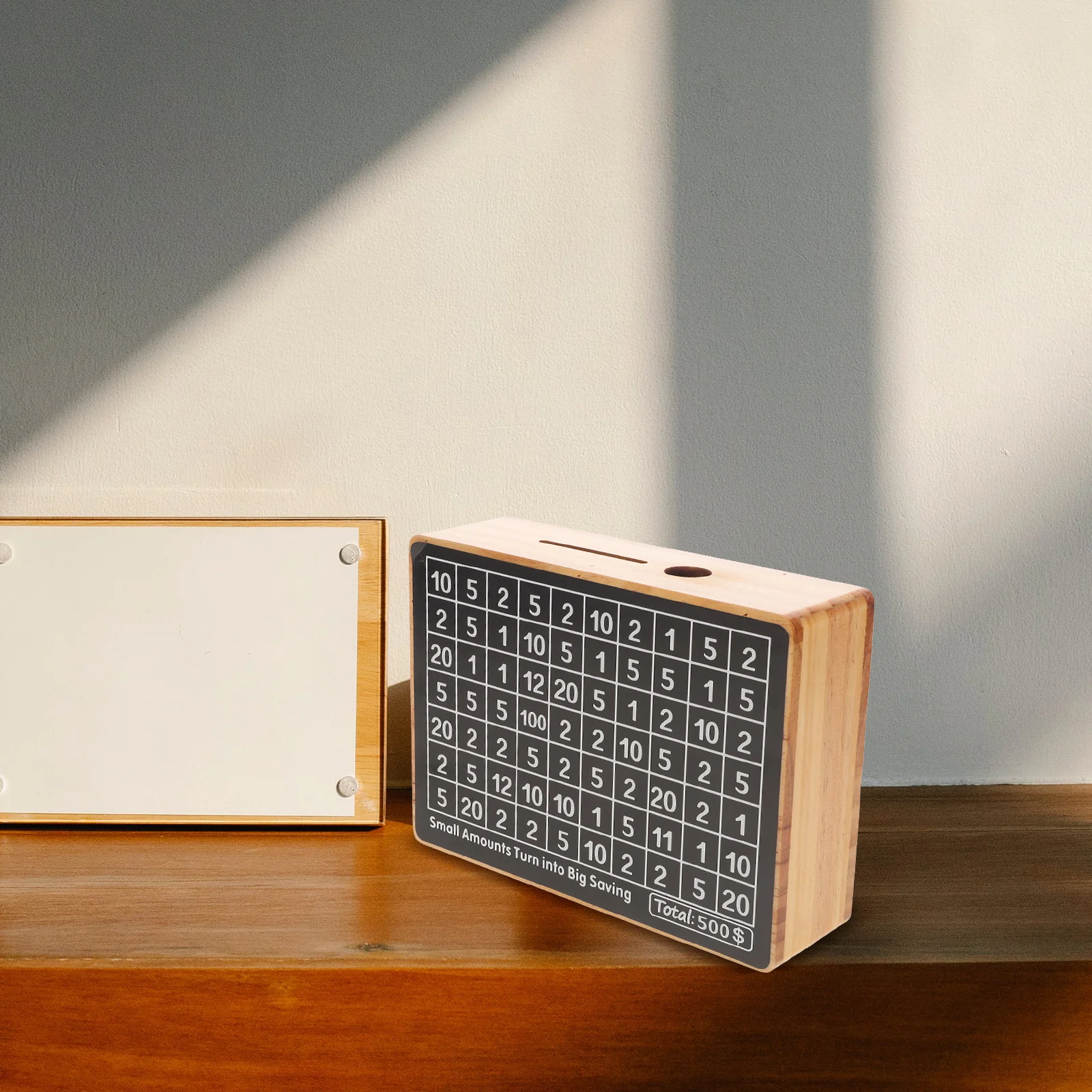 1 مجموعة 1 مجموعة خشبية حصالة على شكل حيوان الإبداعية عملة جرة للديكور المنزل الخشب حصالة صندوق التوفير وعاء عملة الحاويات #4