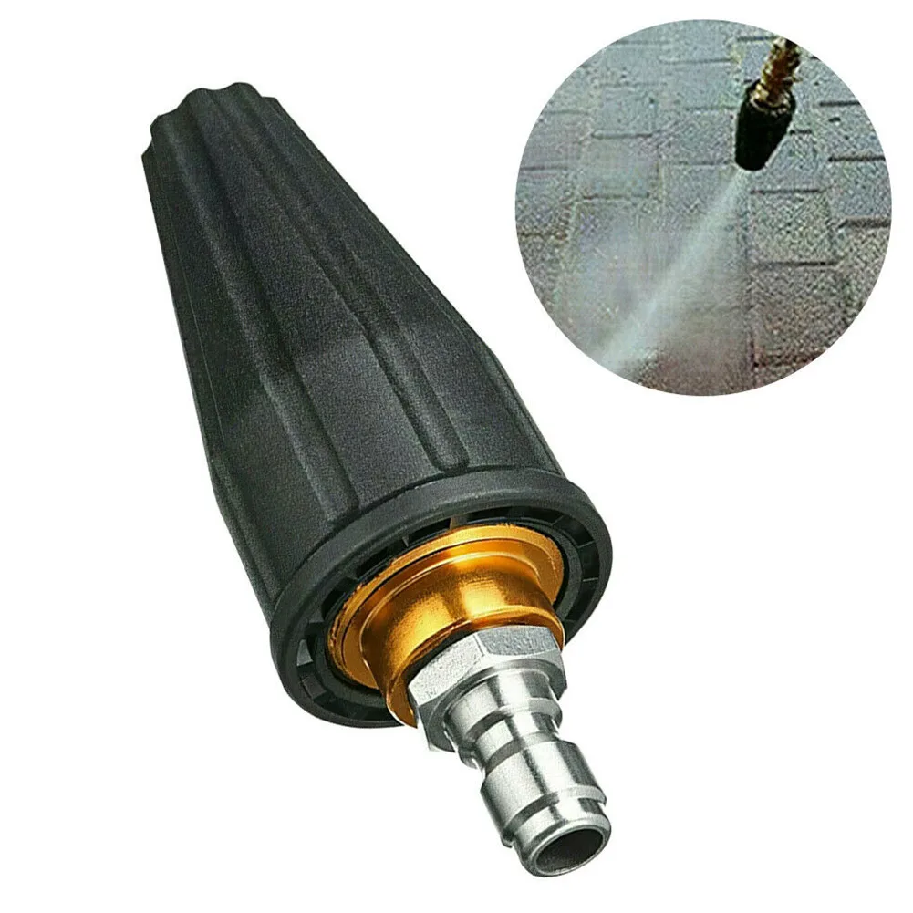 Rotating Turbo Nozzle Release Rotating Spray Stainless Steel&copper 0.27in Turbine Washer Quick 1/4 Inch 3600PSI