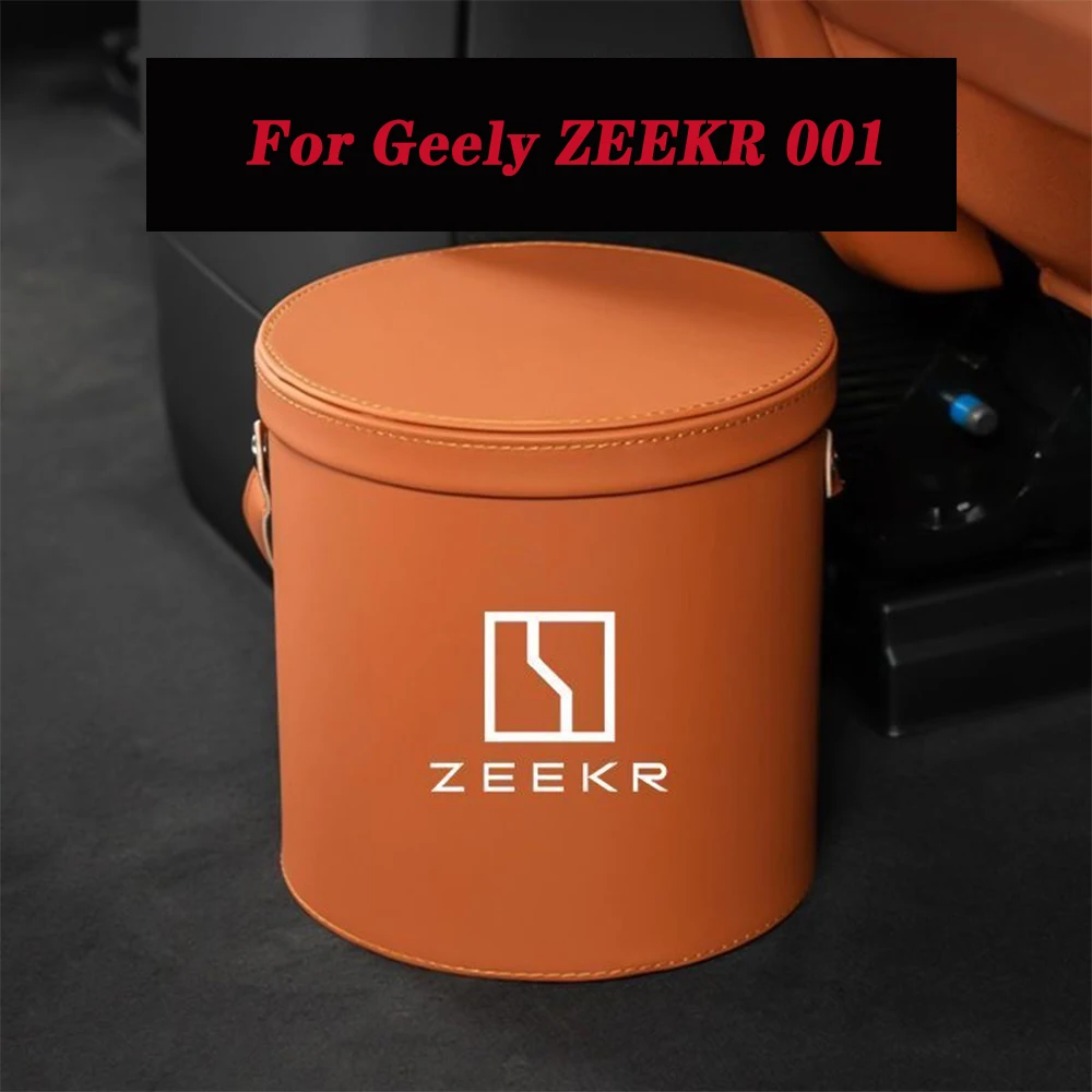 

For Geely ZEEKR 001 007 009 Geely ZEEKR X general Artificial leather car trash can car interior accessories