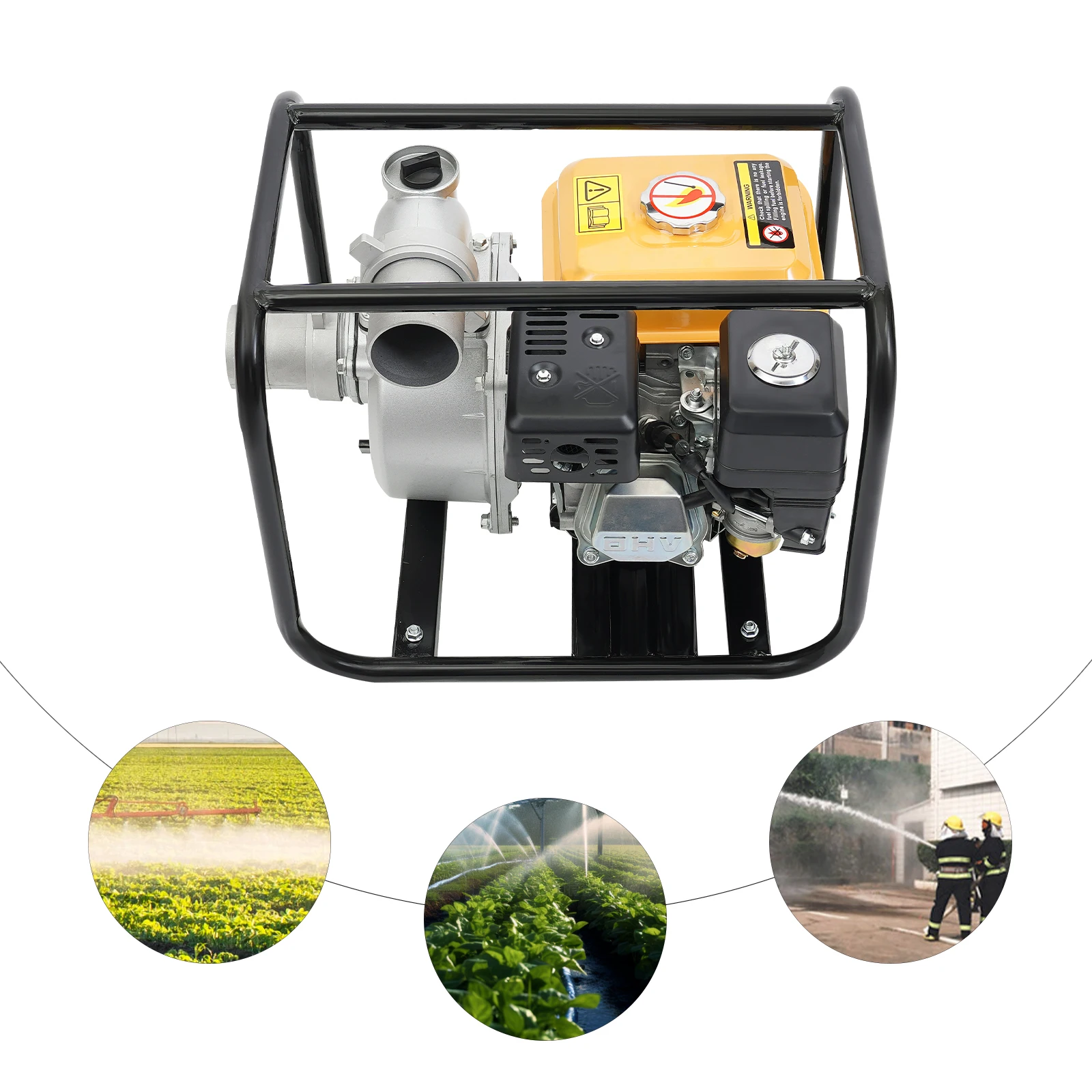 Powerful Agricultural Water Pump with 7.5 HP Engine, 3600 RPM, Excellent Filtration System, Low Fuel Consumption, Quick Heat