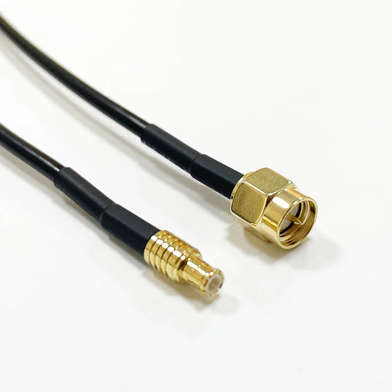 RG-174 Coaxial Cable MCX to SMA Male Connector Crimp Wire Terminal RF Jumper Pigtail Line For Wireless Antennas