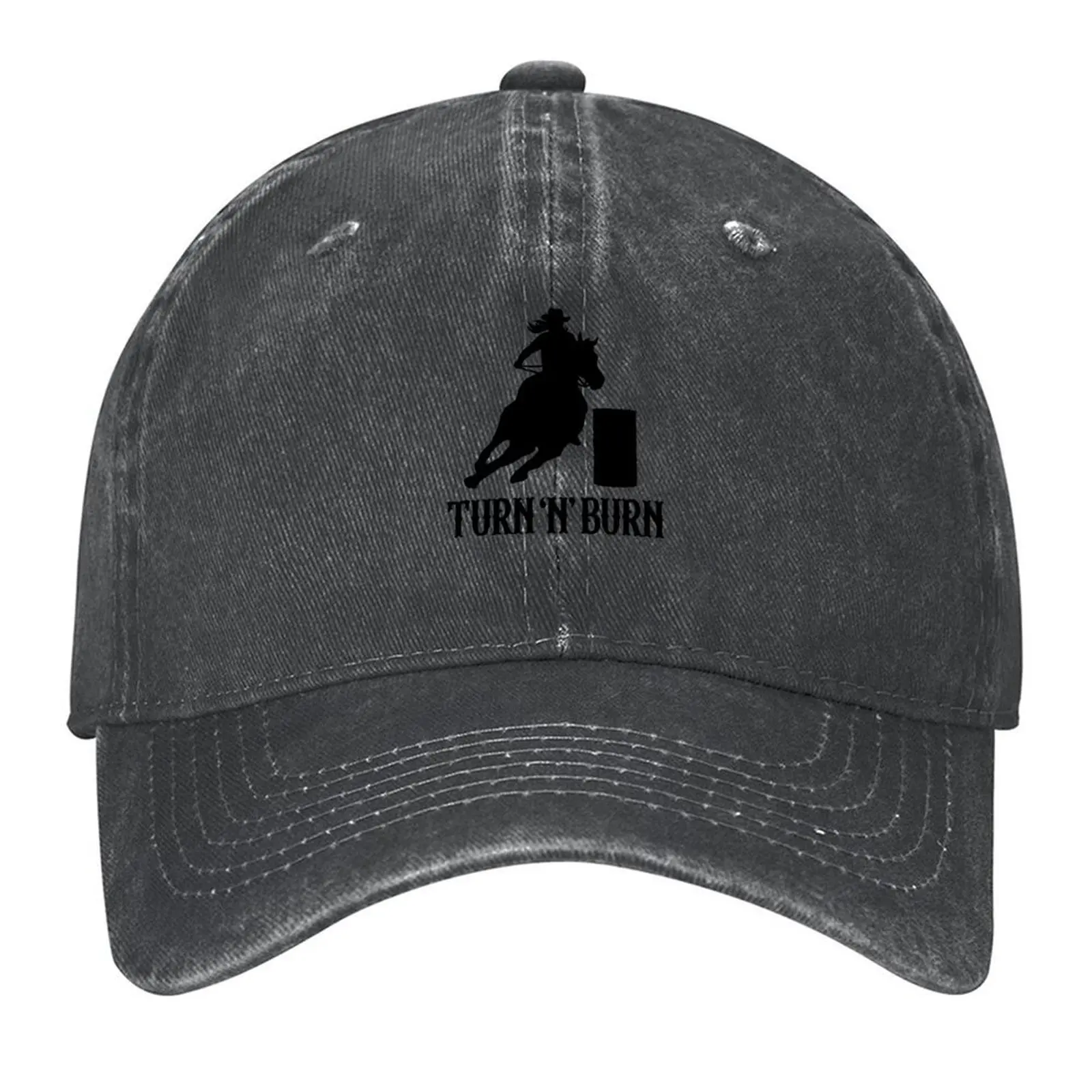 

Turn and Burn Barrel Racing Baseball Cap Snap Back Hat tea Hat Military Cap Man party Hat Men's Women's