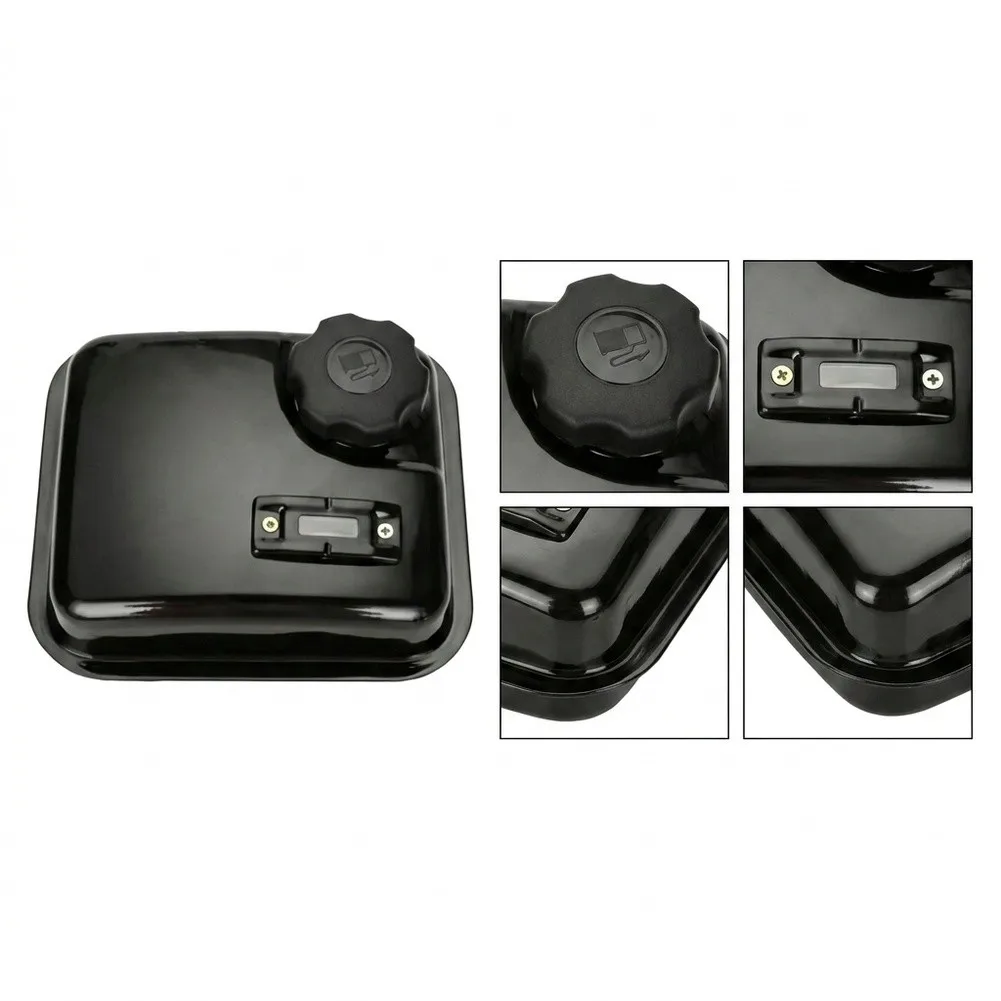 Threaded Neck Tank Fuel Tank With Gauge Robust Metal Construction Threaded Neck Design High Durability Material