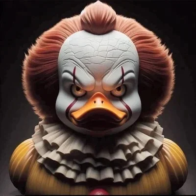 

Cartoon Duck Decoration Classic Movie Duck Home Car Decoration Accessories Horror Duck Halloween Decoration