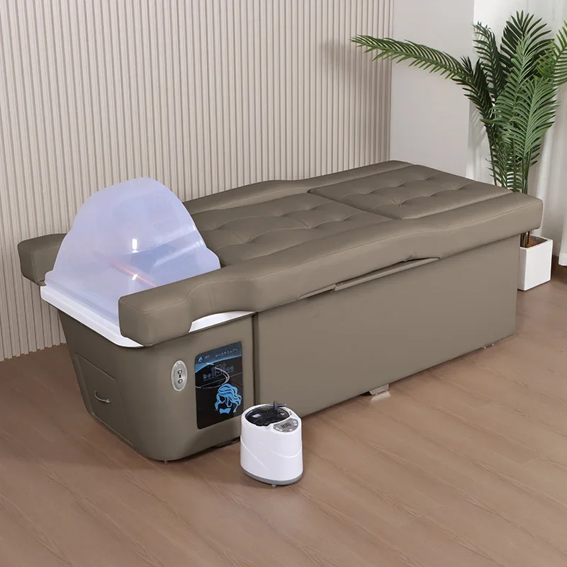 美容サロン家具 スパセンター ペディキュアチェア 電動バックリフト マッサージテーブル 日本式ヘッドスパ シャンプーベッド