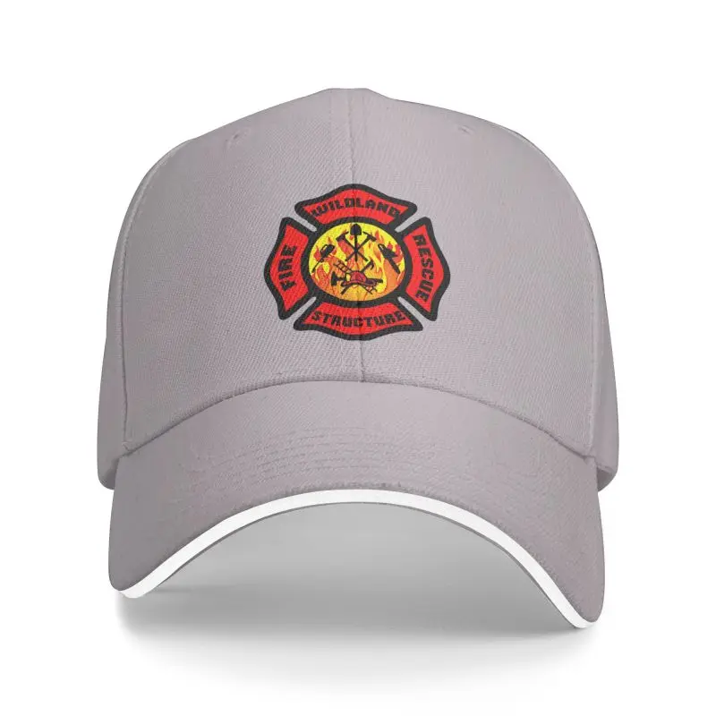 Personalized Fire Rescue Firefighter Baseball Cap for Men Women Adjustable Dad Hat Outdoor