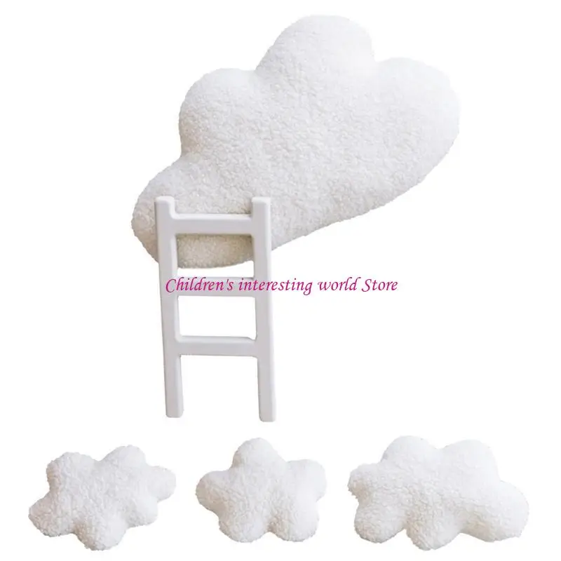 

5pcs/set Soft и Safe Cloud Ladder Photo Props Дизайн для новорожденных фотосессий 425f