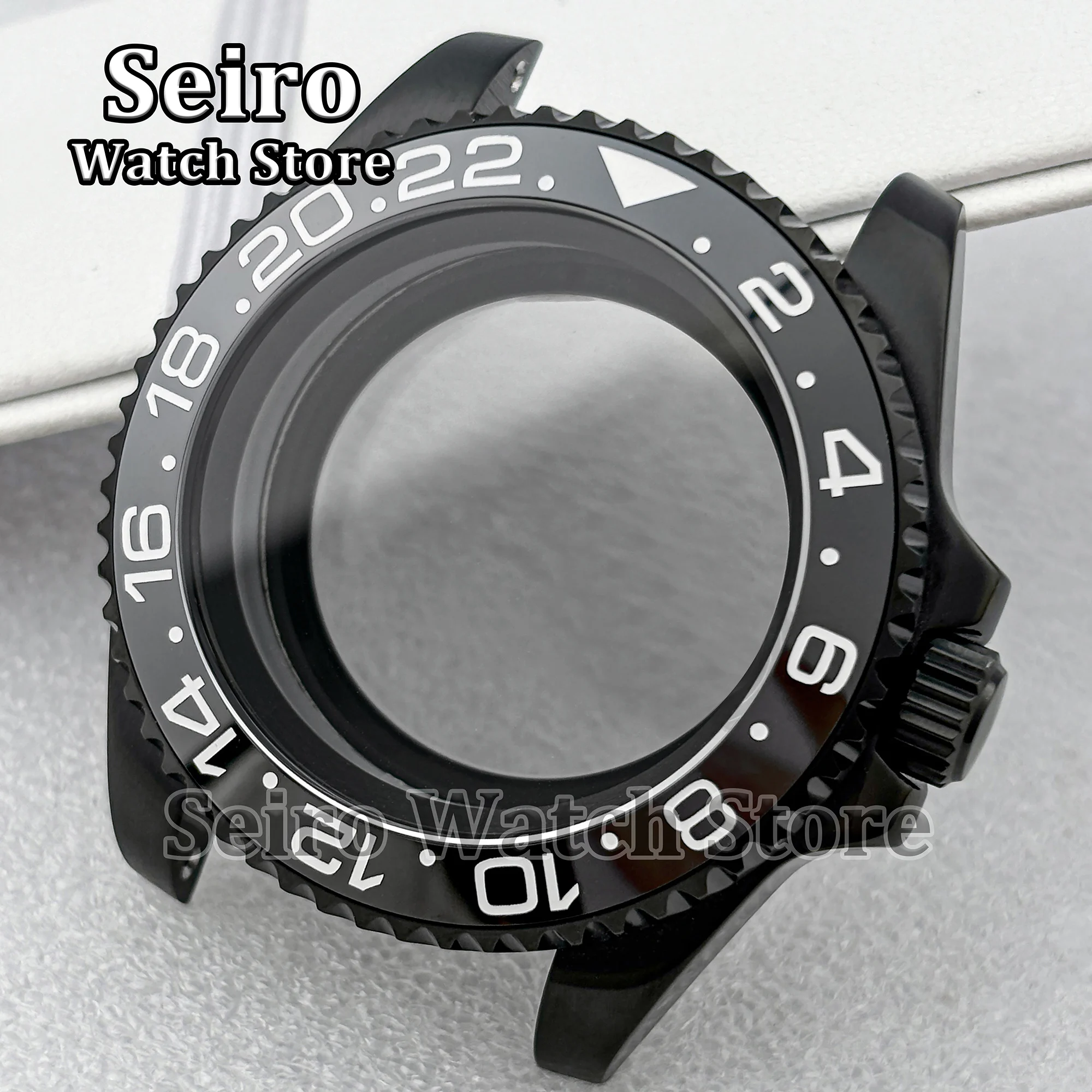 

40MM Watch Case NH35 GMT Sapphire Glass Waterproof Stainless Steel Watch Parts for NH34 NH36 Movement Replacements Repair Tools