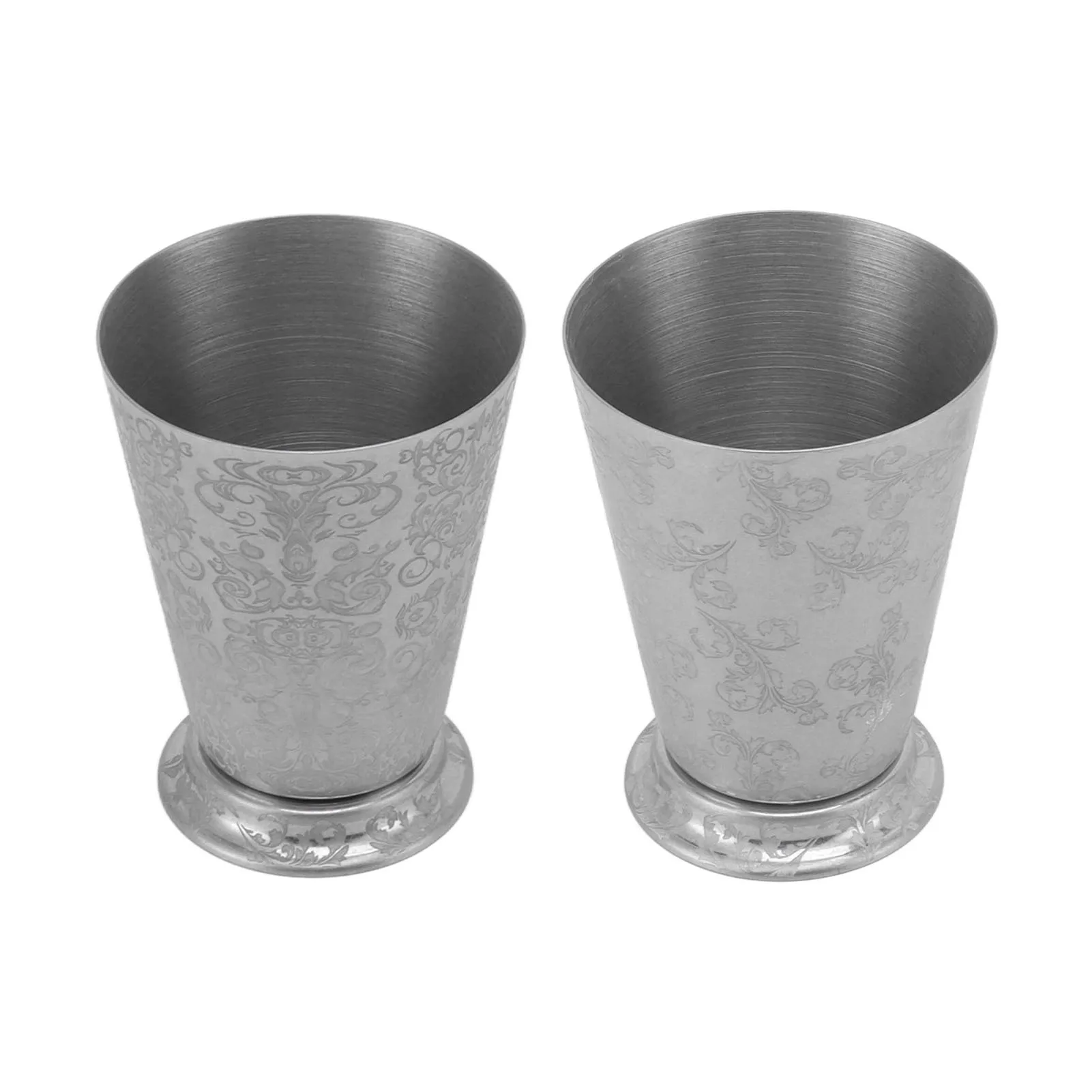 Mint Julep Cup Exquisite Silver Finish Great Durability Stainless Steel Cocktail Cup High Strength Elegant Details for Gin