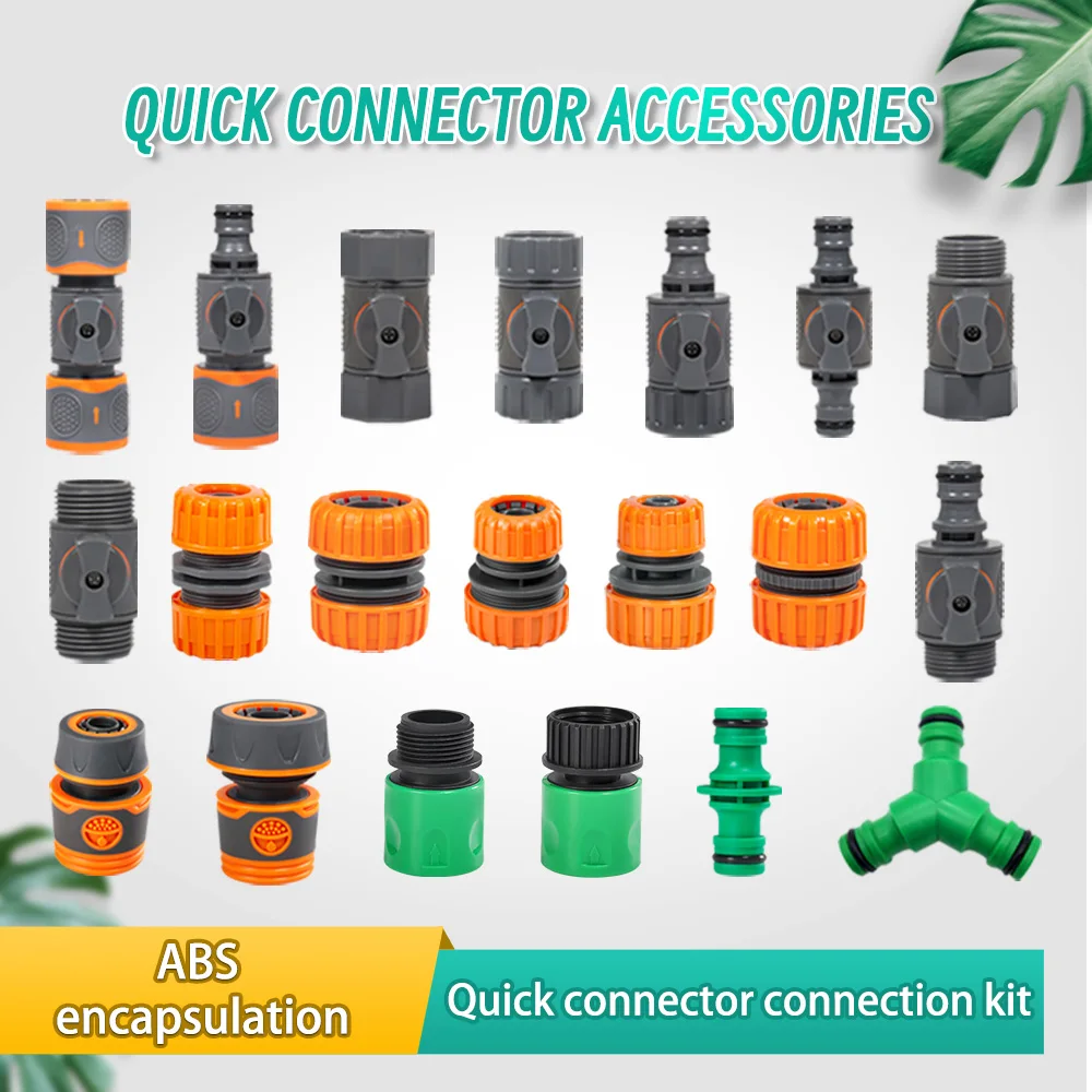 

Quick Double Nipple Joint Water Pipe Angle Valve Switch Straight through Extension Hose Inner/Outer Thread for Water Gun