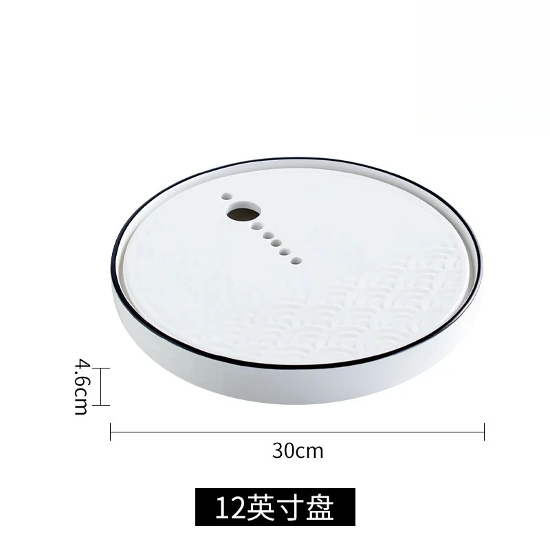 Creative Dry Ice Smoke Container Ceramic Cold Dish Tray Sashimi Dry Ice Plate Tableware Sushi Pan Characteristic Hotel Tableware