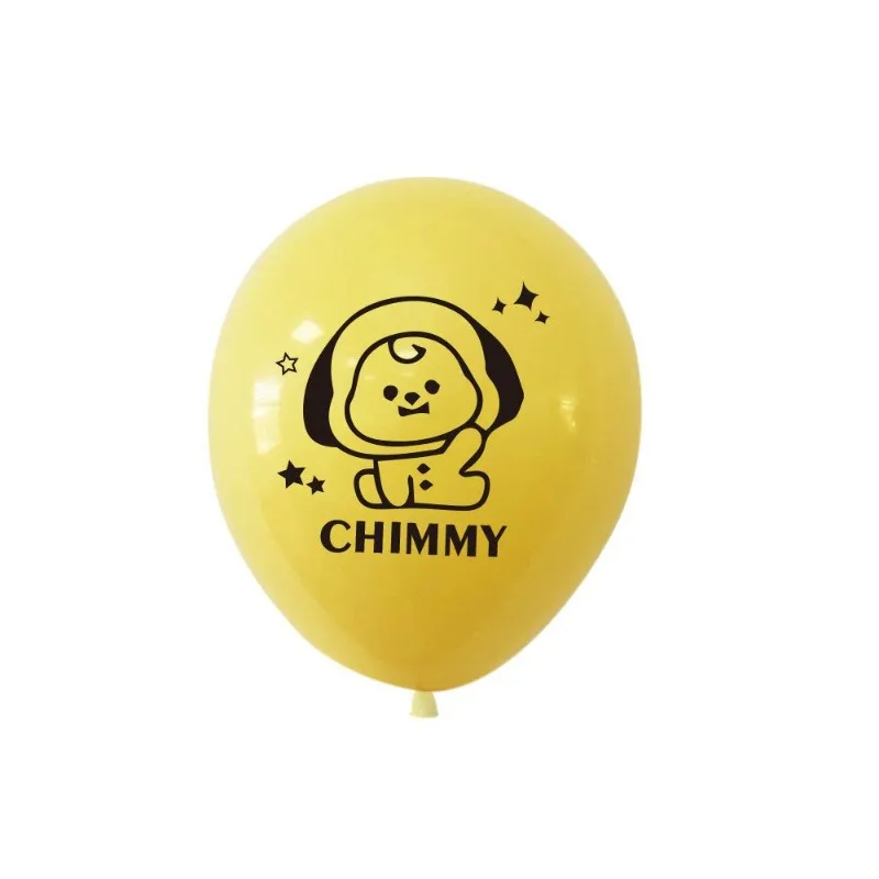 2026 KPOP bt21 theme cartoon idol birthday party venue decoration with balloons and idol-related items view 5