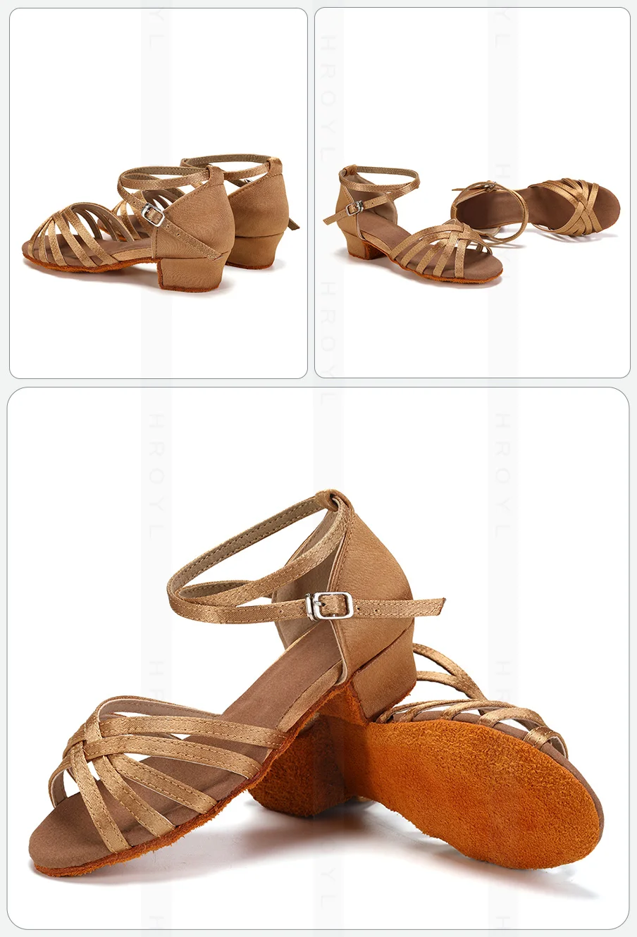 Mädchen Tanzschuhe Kinder Kind Mädchen Ballsaal Latein Tanzschuhe für Frauen Moderne Jazz Tanzschuhe Trainingsschuhe Salsa Sandalen – Detail 9