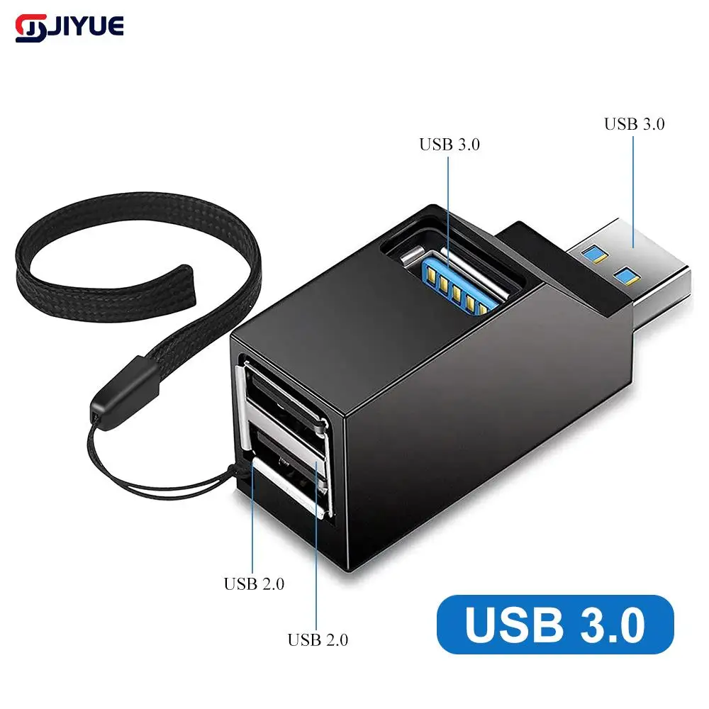 USB 3.0 HUB Adapter Extender Splitter Box 3 Ports High Speed für PC Laptop MacBook Telefon High Speed ​ ​ USB-Splitter zur Datenübertragung