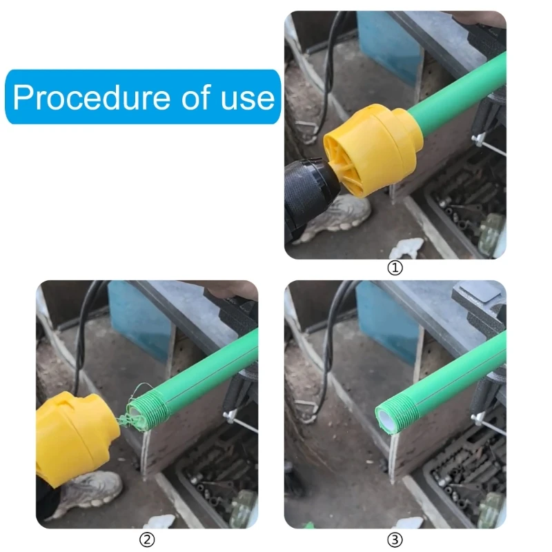 Strumento completo per filettatura tubi in PVC Filettatrice per tubi connessione perfetta dei tubi nelle
