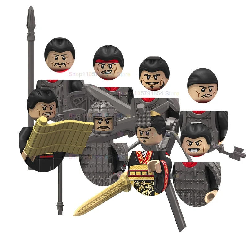 Medieval Knight Castle Warrior Castle Military Building Blocks Warrior Guard Soldier Figures Accessory Bricks Toy Christma