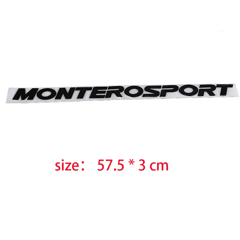 MONTERO SPORT logo hood badge label car stickers for Mitsubishi Montero Three-dimensional logo front head trunk refit decals