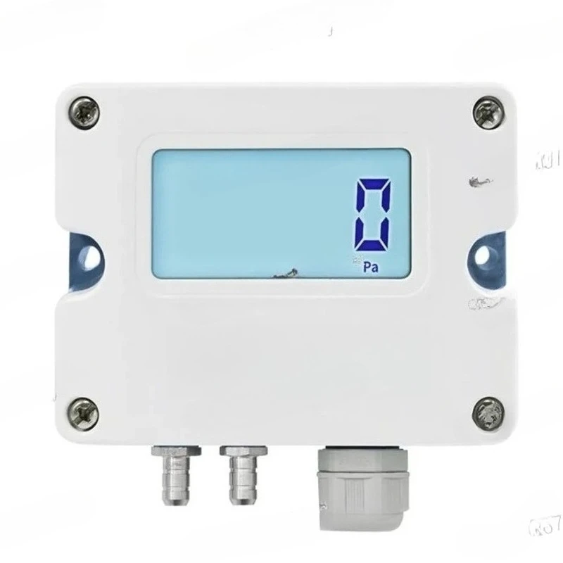LFM52 Micro Differential Pressure Transmitter, ±100/1000/10000Pa Duct Air Pressure Sensor for Fan & Clean Room