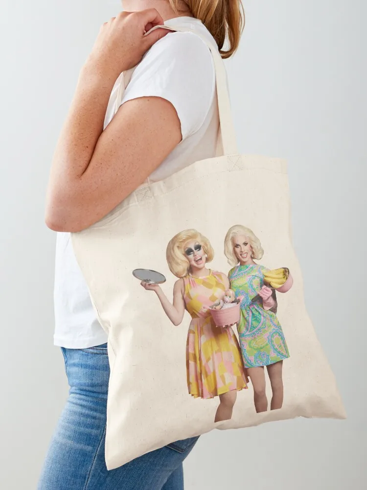 Trixie and Katya Book Photoshoot UNHhhh Tote Bag Canvas bag Big bag women female hand bags