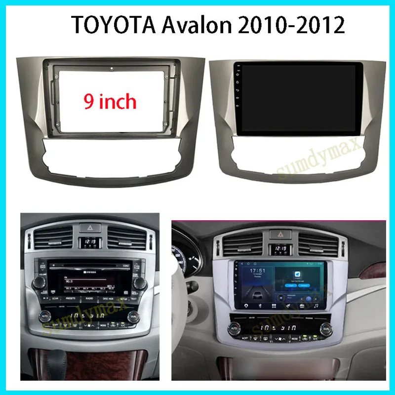 

9inch Car DVD Frame Audio Fitting Adaptor Dash Trim Kits Facia Panel For TOYOTA AVALON 2011 2012 car Radio frame