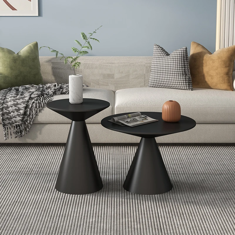 

Luxury Sofa Side Table Modern Living Room Furniture Coffee Table Small Mesas Round Table Wrought Iron Bedside Tables Nordic Mesa