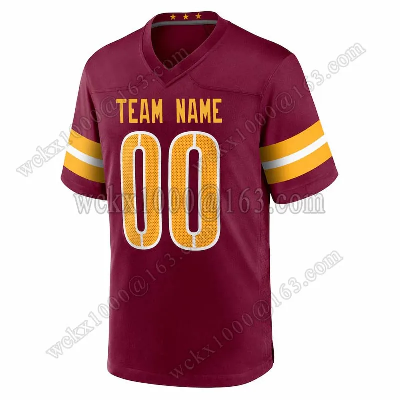 Custom Personalize Sewn On Name No.Jayden Daniels Terrt Mclaurin Sean Taylor Robinson Allen Jersey