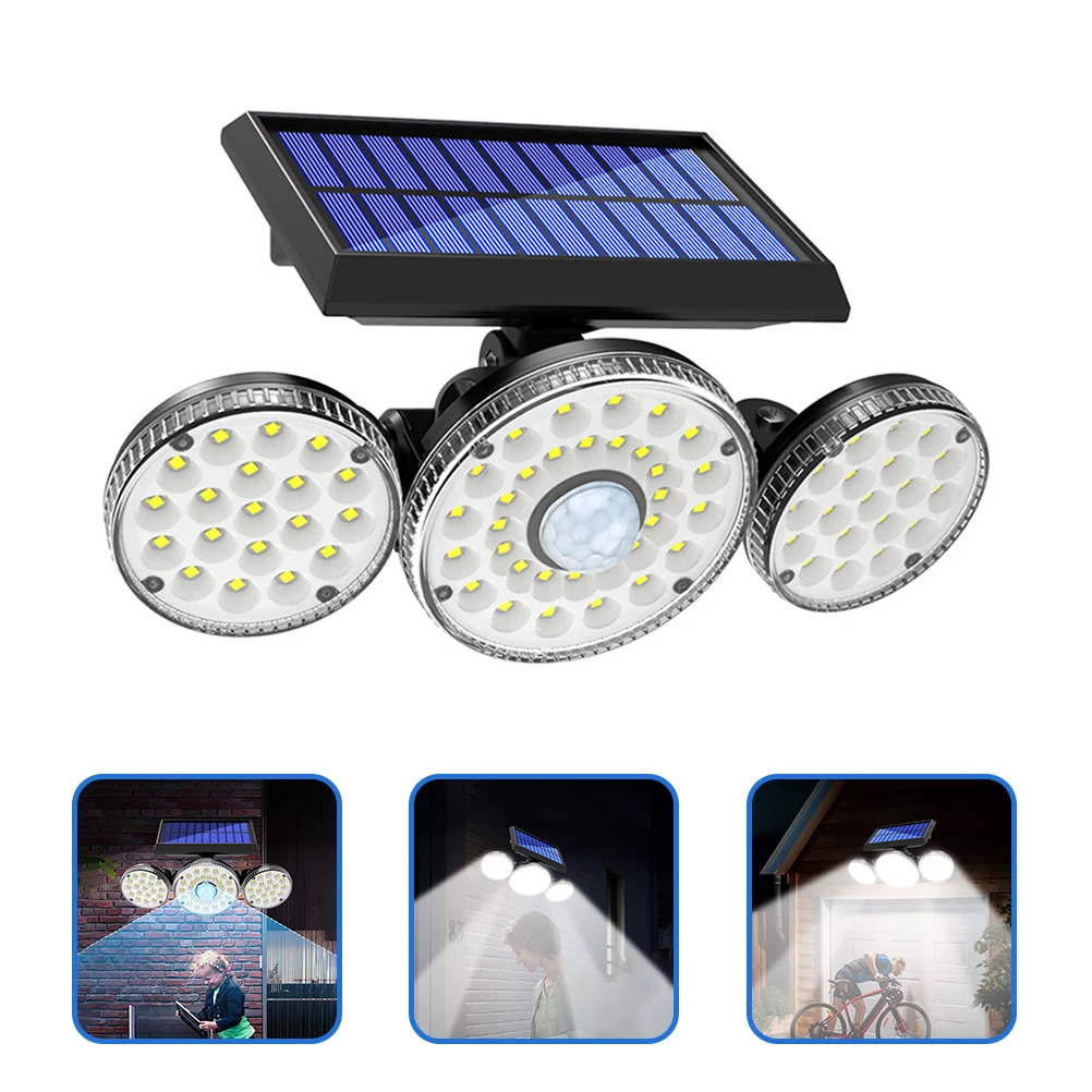 

Solar Outdoor Wall Lights Intelligent Sensor 3 5m Distance High Brightness IP65 Waterproof Flood Lighting Security Strobe