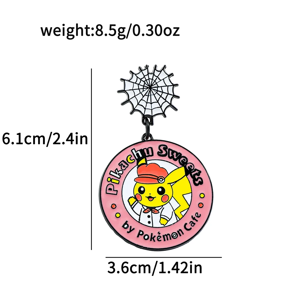 أزياء البوكيمون بيكاتشو المينا التلبيب دبوس الإبداعية الكرتون المعادن بروش ظهره اكسسوارات للأطفال شخصية هدية #3