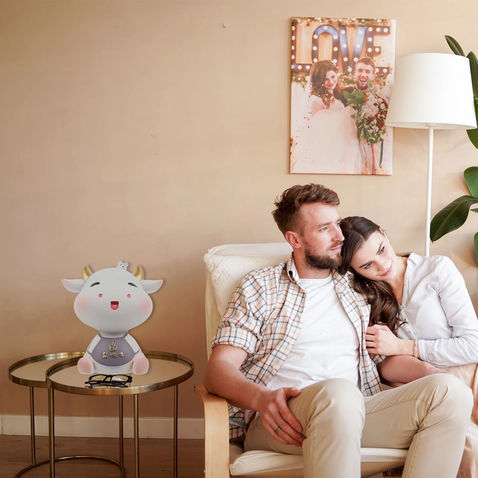 1 Stuks Kinderen Spaarbank Koe Munt Bank Leuke Geld Pot Verjaardagscadeau Kids Verandering Container Mooie Spaarpot Kid munt Pot