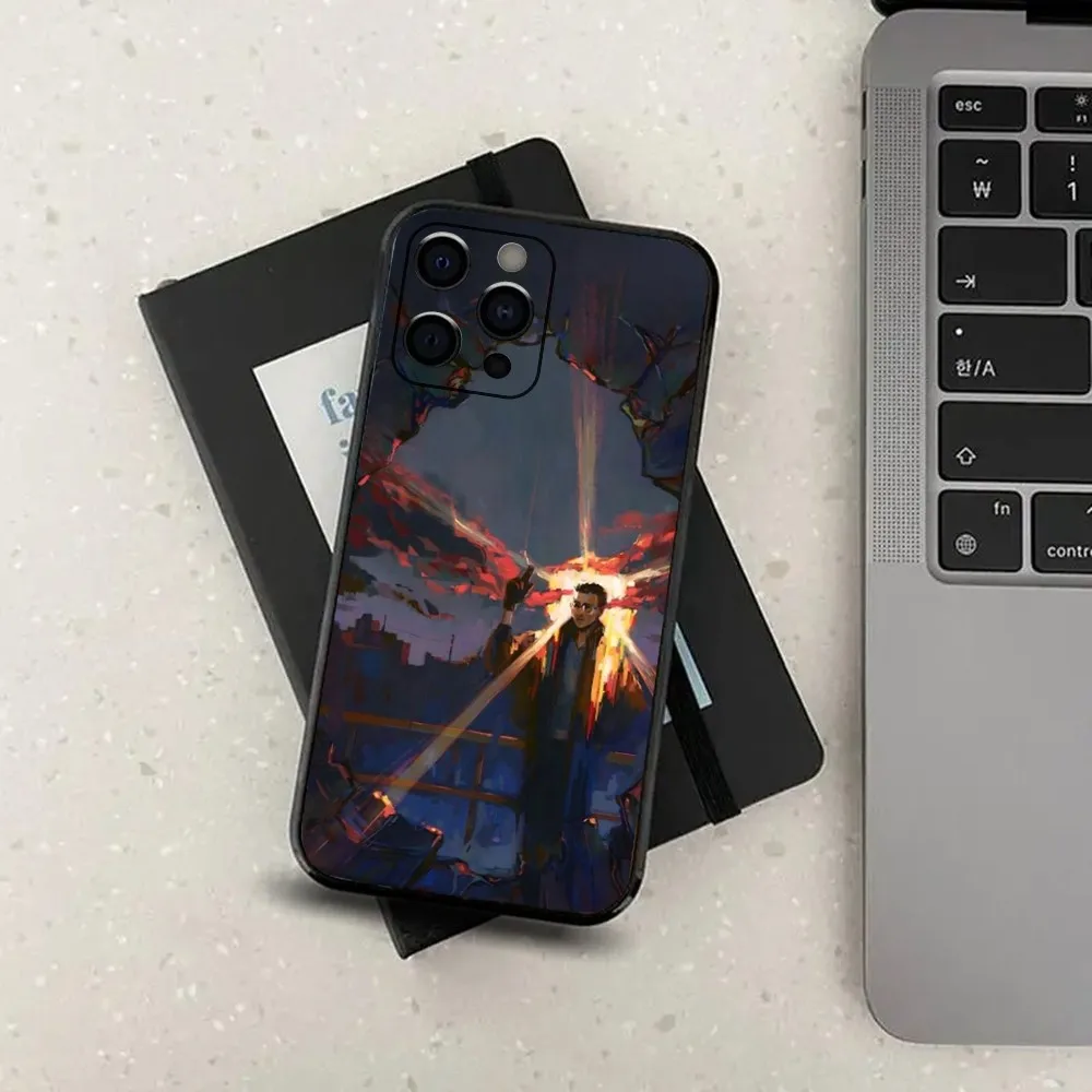 Game Disco E-Elysium Phone Case For Apple iPhone 15,14,13,12,11,Pro,X,XS,Max,XR,Plus,Mini Soft Black Cover