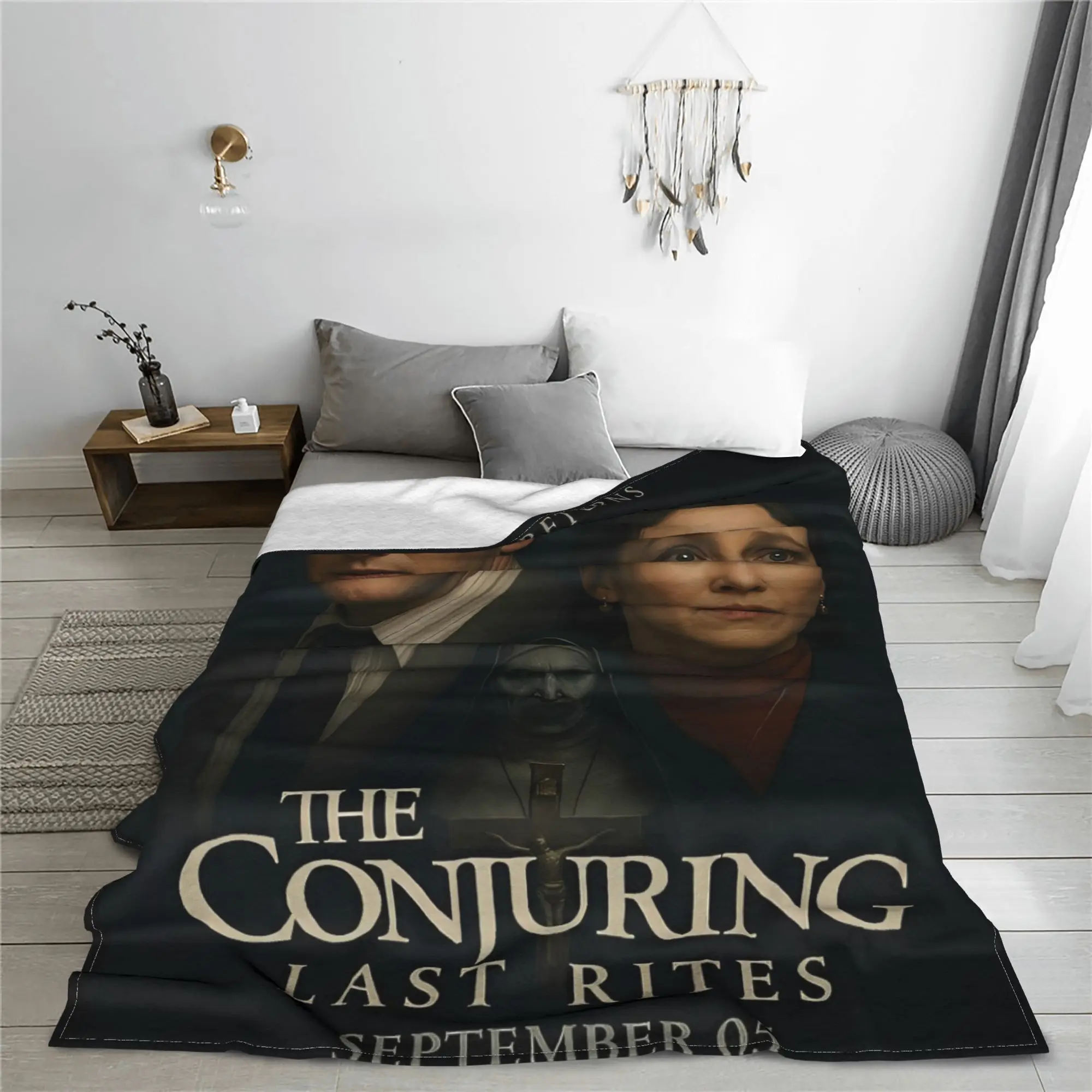 The Conjuring آخر طقوس Horron بطانية سوبر لينة الجدة أفخم رمي بطانية للطائرة السفر الفانيلا المفرش غطاء السرير