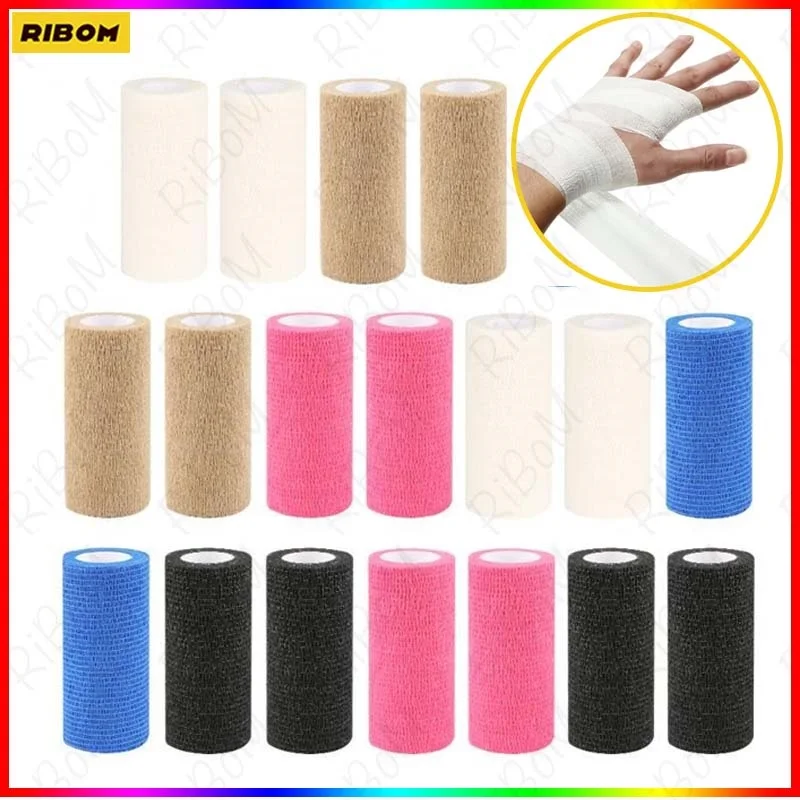 

NEW 10cm*5m Medical First Aid Treatment Self-Adhesive Elastic Bandage Gauze Tape Health Care WR4H