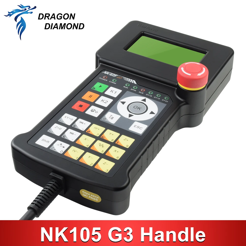 WeiHong NcStudio NK105G3 CNC DSP Motion Control Handle 3 Axis NK105 G3 Remote Handle for CNC Router