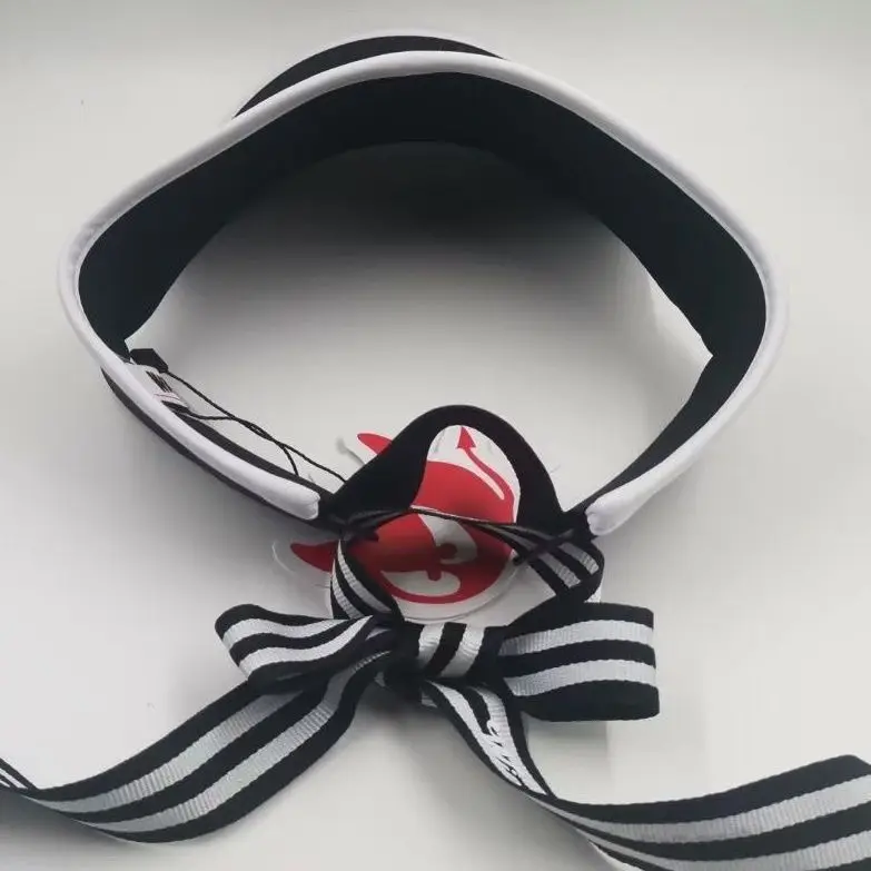 Ademend golfvizier voor dames, mode-zonnehoed met strik, verstelbare hoofddeksels voor buitensporten