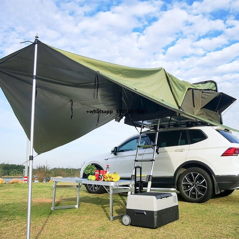 

High Quality Car Rooftop Tent Outdoor Camping Hard Shell Pop up Car Roof Four-Season Tent