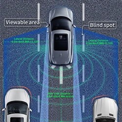 BSD-Millimeter Wave Radar Detector, Blind Spot Detection System, Segurança de condução, Lane Change Assist, Monitoramento, 20m, 24Ghz