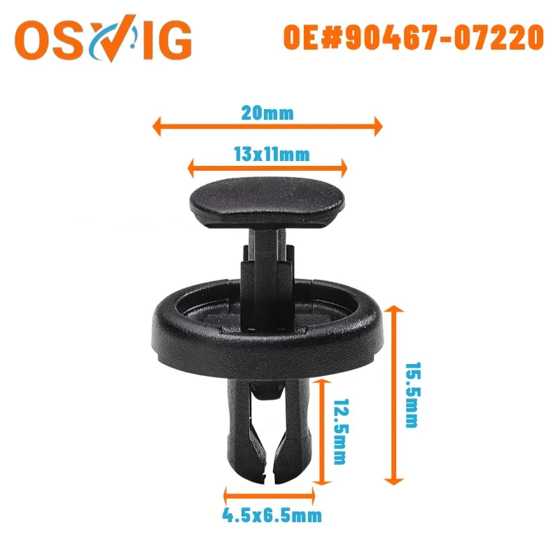 

30PCS OE#90467-07220 Suitable for toyota Lexus front fender, engine undershield, radiator grille clips