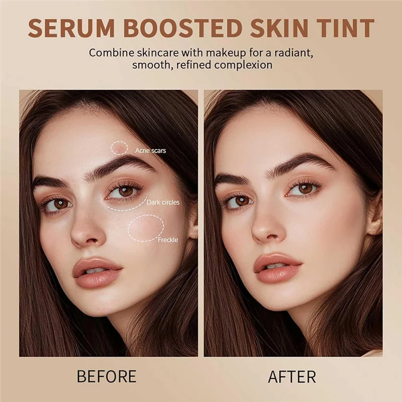 HFES Foundation Stick Beauty Balm Serum Boosted Skin Tint، كريم أساس مرطب ملون صلب