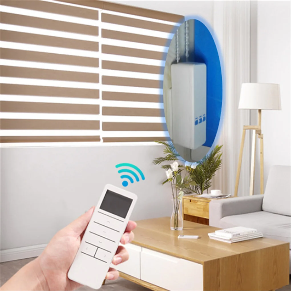 Remote Control Drapery System WiFi Electric Curtain Motor Slide Shade Motor Home Assistant US Plug  with Battery