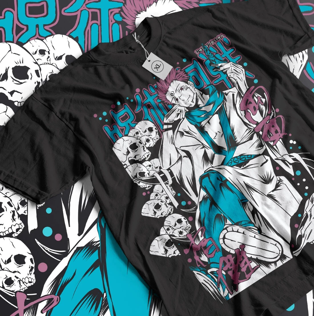 2026 Sommer Jujutsu Kaisen Anime Ryomen Sukuna Bedrucktes Lockeres Kurzarm-T-Shirt aus Reiner Baumwolle für Kinder Trendiges Unisex Casual Y2k