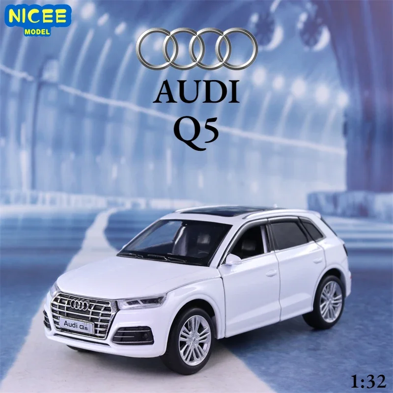 

1:32 Audi Q5 off-road vehicle High Simulation Diecast Metal Alloy Model car Sound Light Pull Back Collection Kids Toy Gifts A11