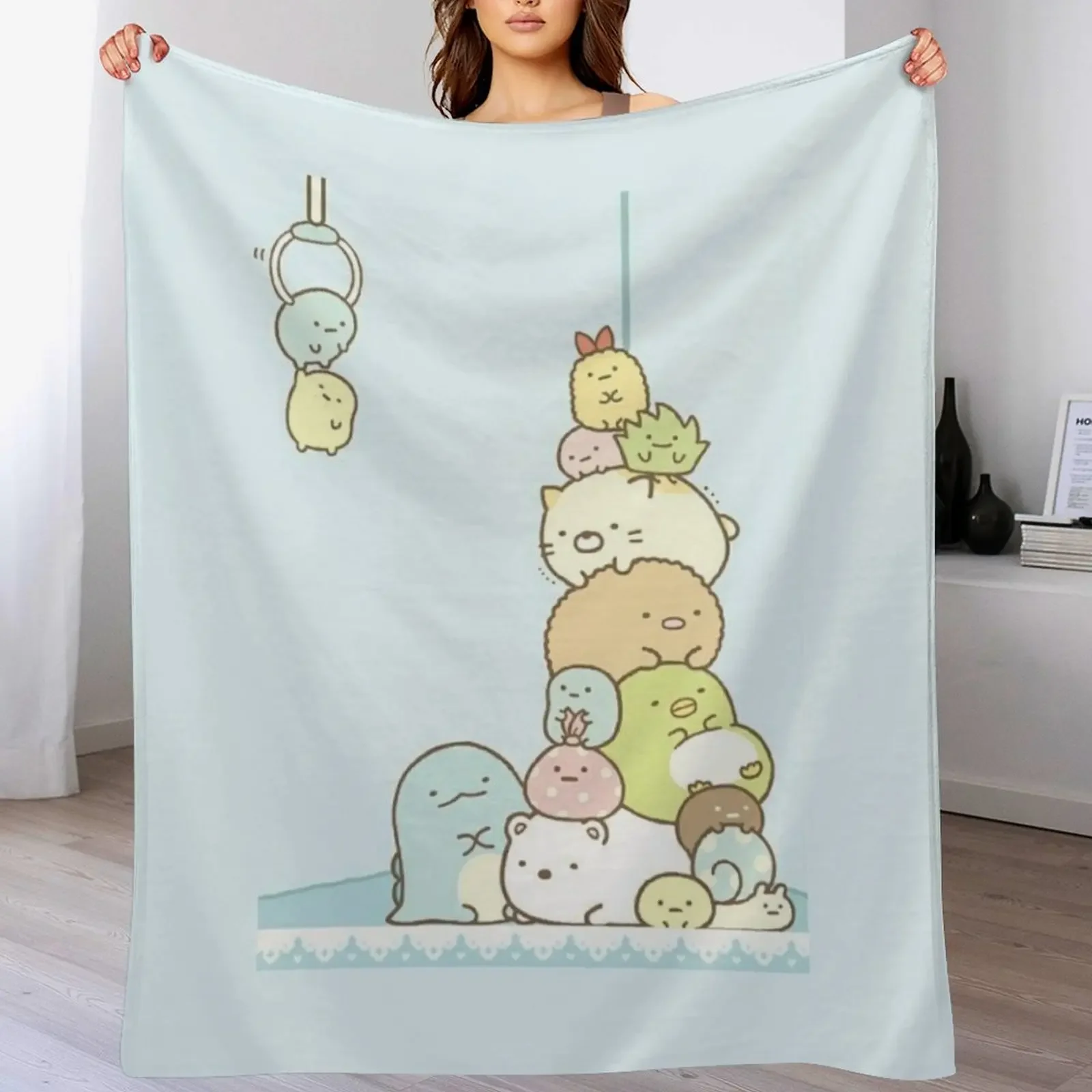 

Sumikko Gurashi Throw Blanket sofa bed Thermal Cute Loose Blankets