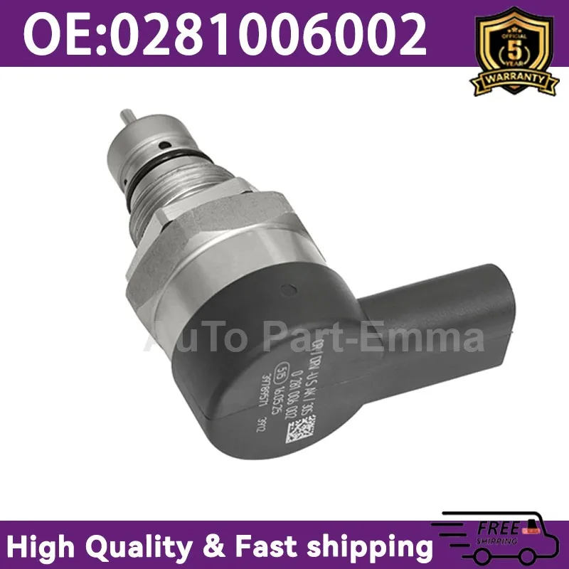 

Автомобильный регулятор давления топливной рампы 0281006002 для VW Touran Transporter Tiguan Audi A4 A5 Q5 Q7 Eos Skoda Seat 2,0 TDI