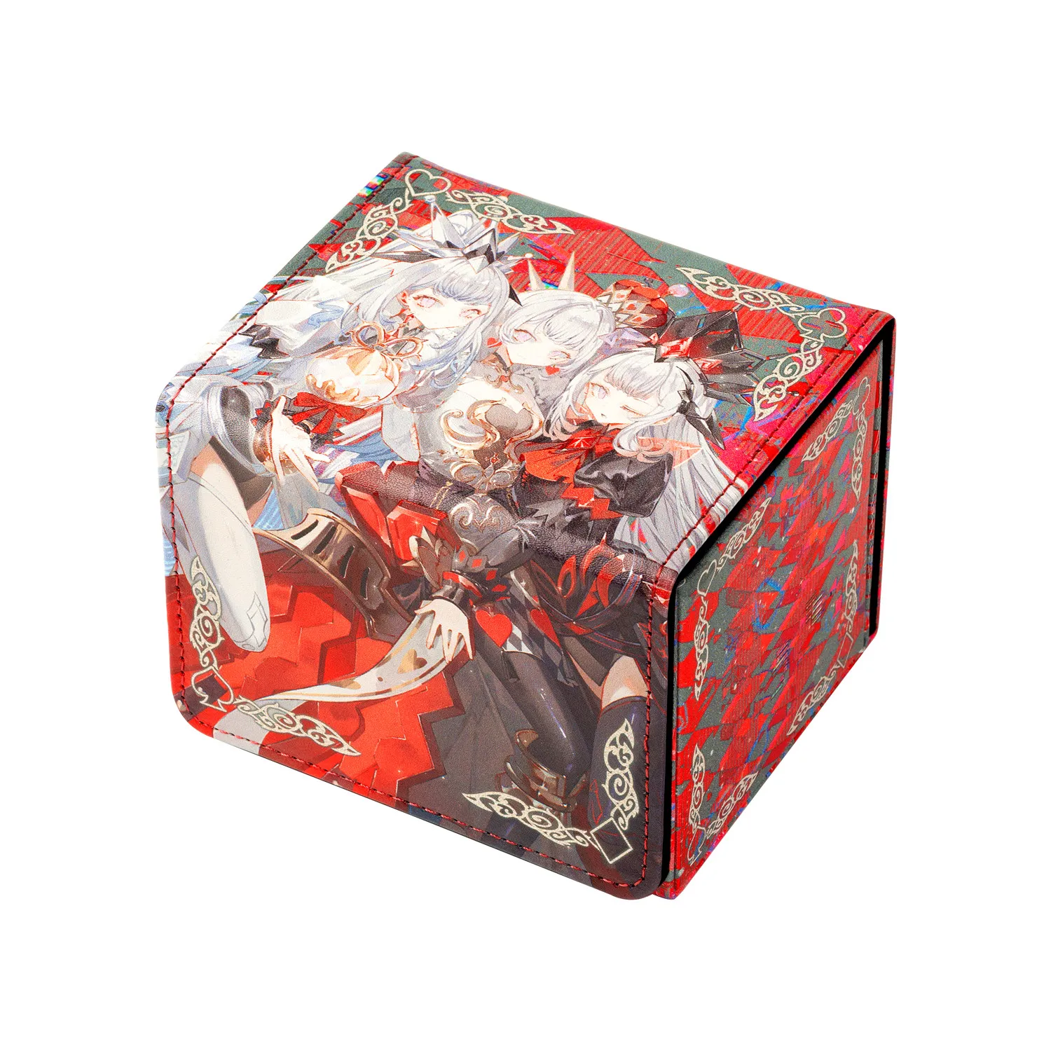 premium yugioh deck box Amazon.com: ZLCA Card Deck Box Fits YuGiOh TCG, Card Storage Box with Dividers Holds 100+ Sleeved Cards, Premium Card Deck Case Compatible with CCG Trading Cards (Black&Red,Puzzle) : Toys & Games