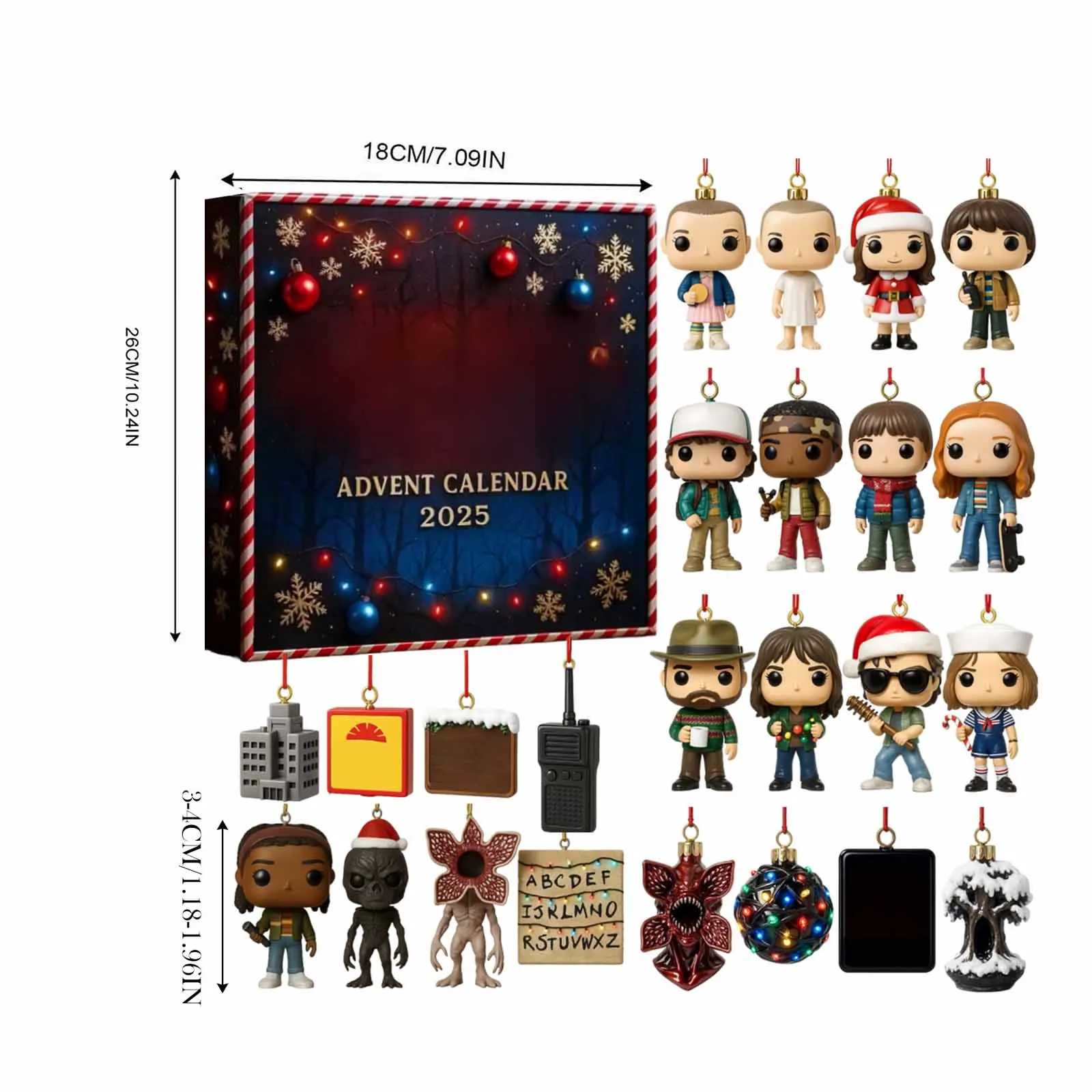 Calendário do Advento de ficção científica 2026 – 24 figuras colecionáveis e presentes para exibição de contagem regressiva de Natal dos fãs do Senhor do Tempo