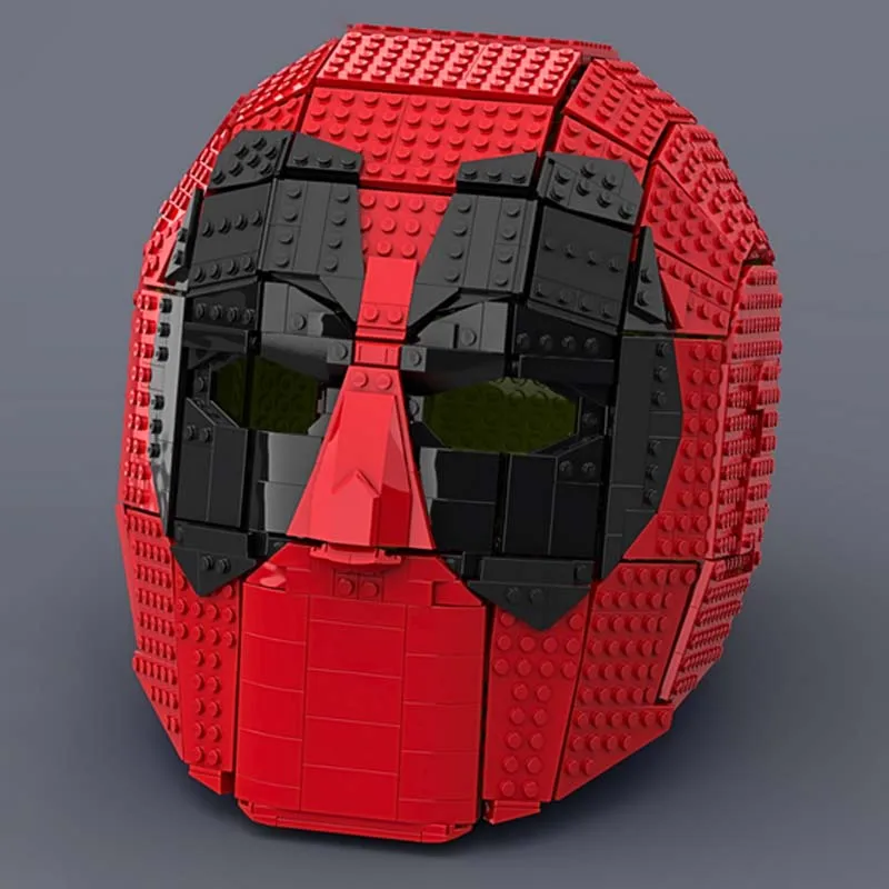 1310 PCS Helmets Wearable Mask MOC Customize Modular Building Block Technology Educational Kids Simple DIY Toy Christmas Gift
